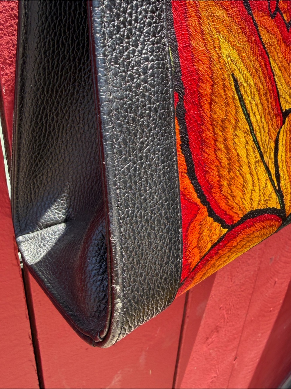 Pineda Covalin Floral Embroidered Tote Bag in Red and Multi - Picture 2 of 9